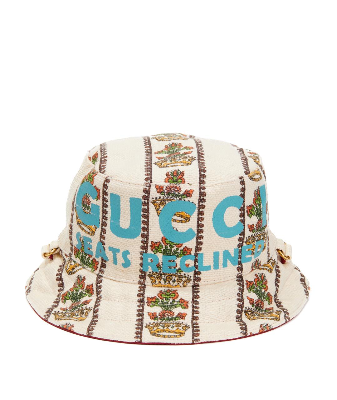 GUCCI Бежевая хлопковая панама, фото 6