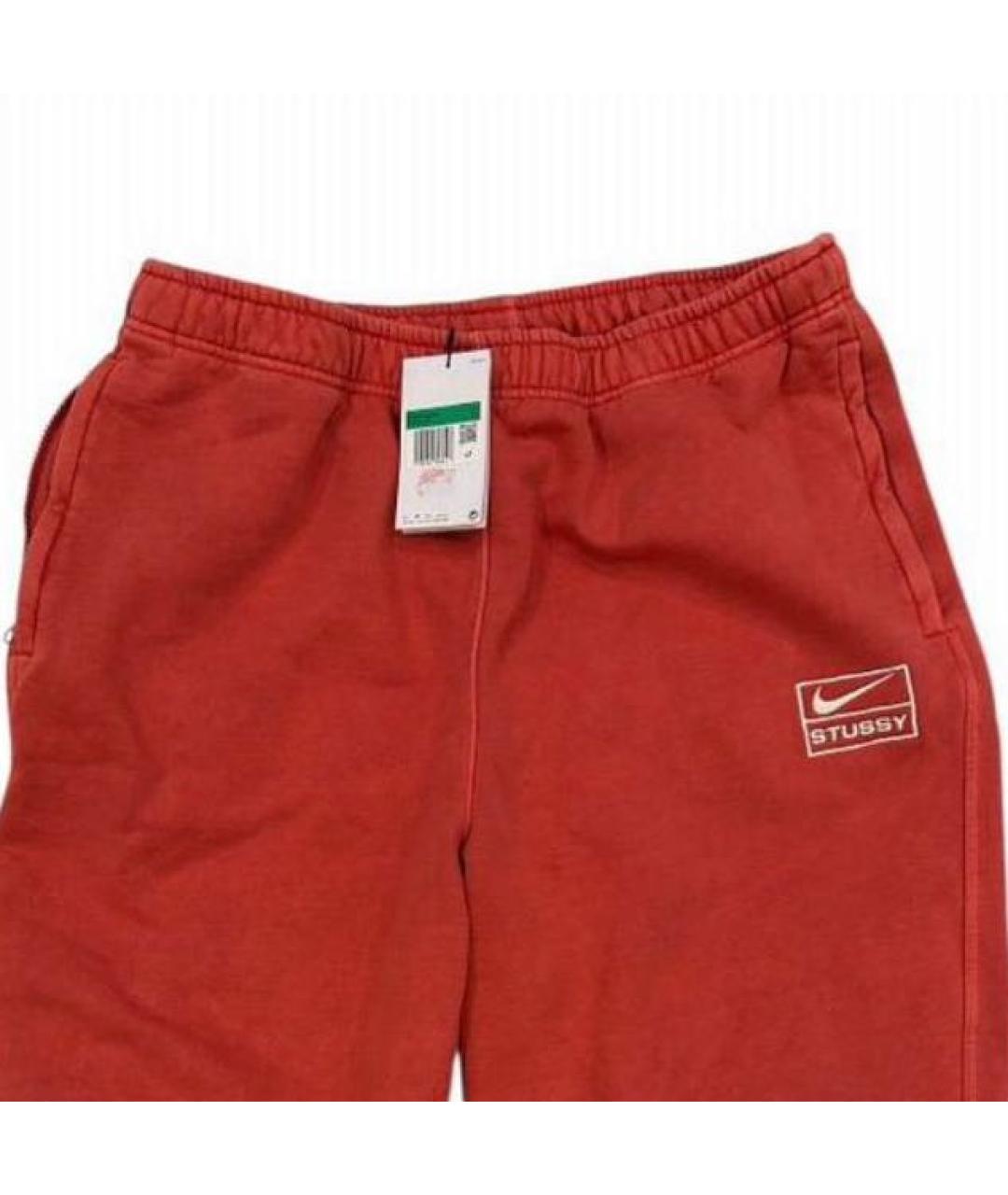 STUSSY Красные хлопковые повседневные брюки, фото 3
