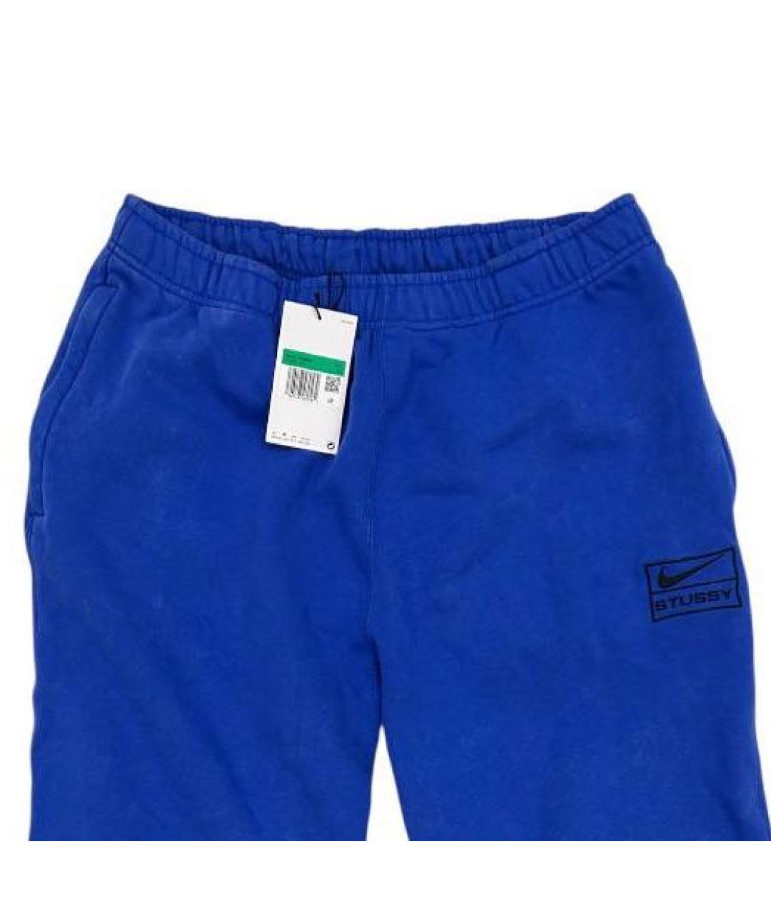 STUSSY Синие хлопковые повседневные брюки, фото 3