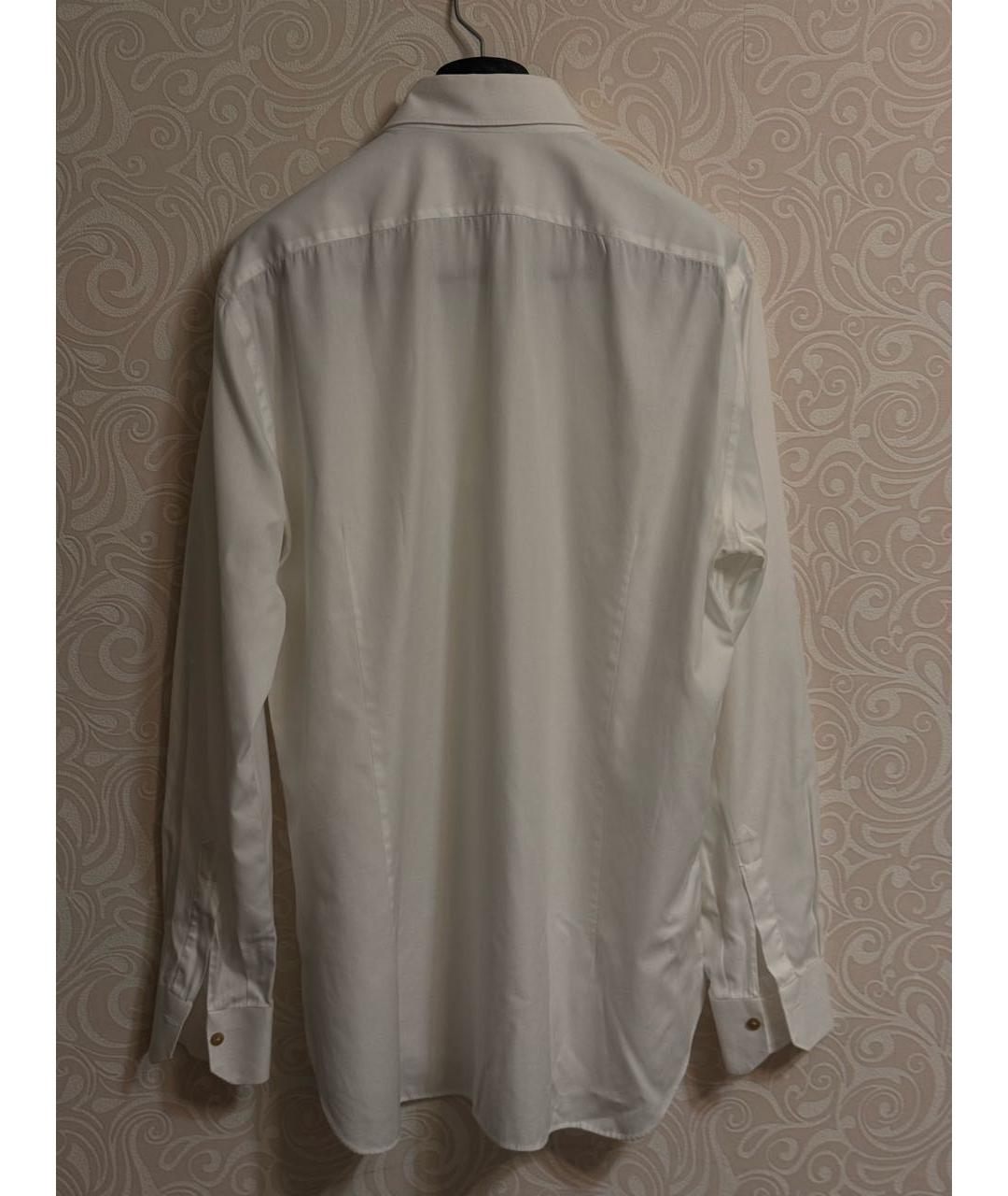 KITON Белая хлопковая классическая рубашка, фото 2