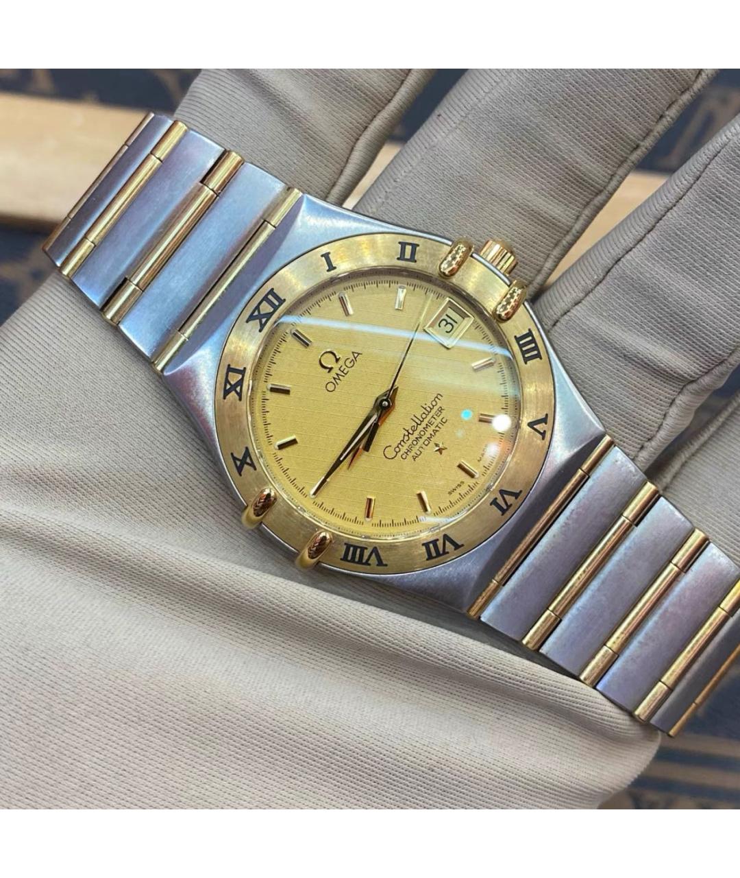 OMEGA Золотые часы из желтого золота, фото 3