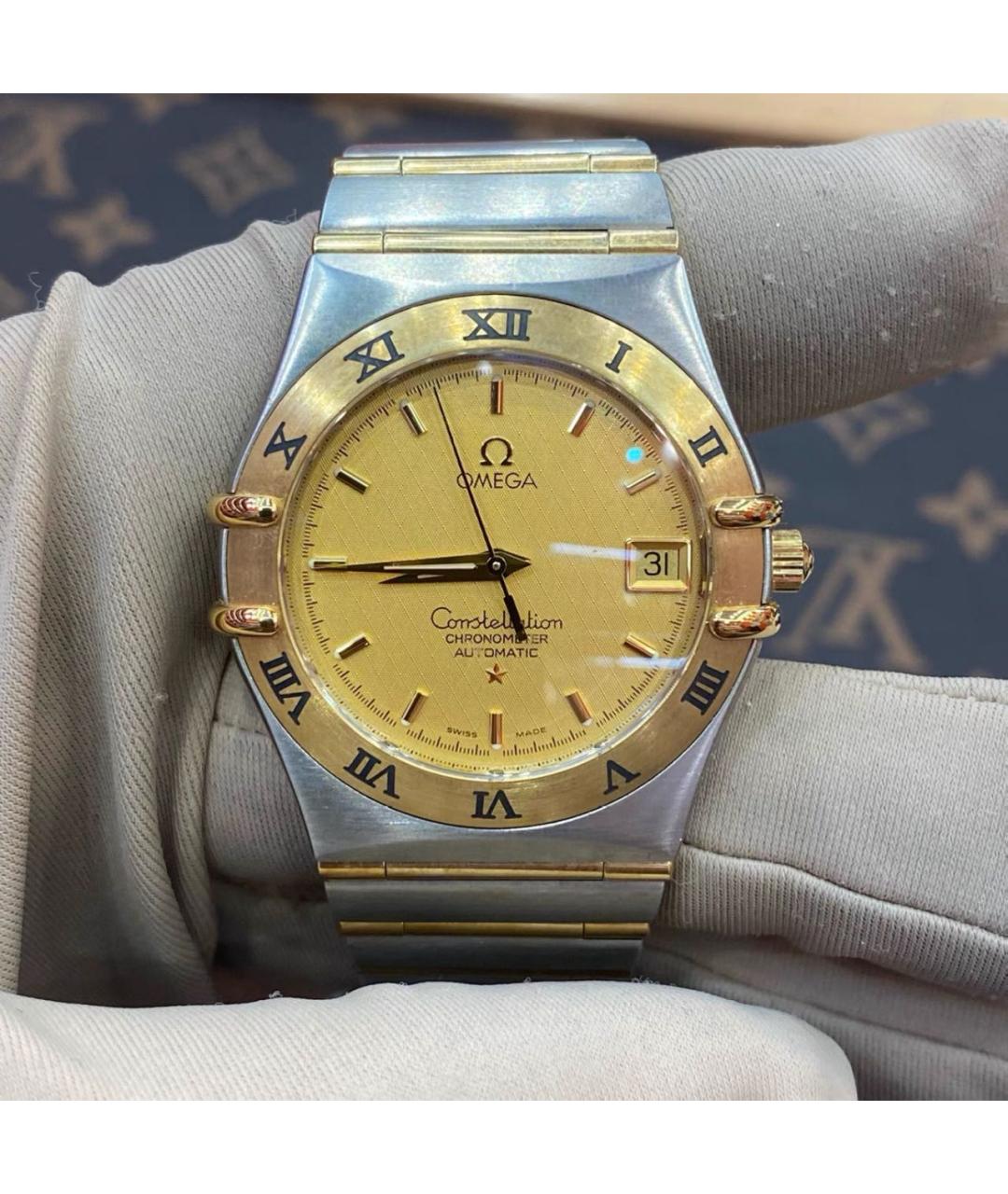 OMEGA Золотые часы из желтого золота, фото 7