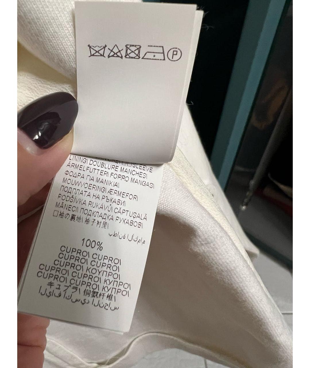 BRUNELLO CUCINELLI Белый хлопковый жакет/пиджак, фото 5