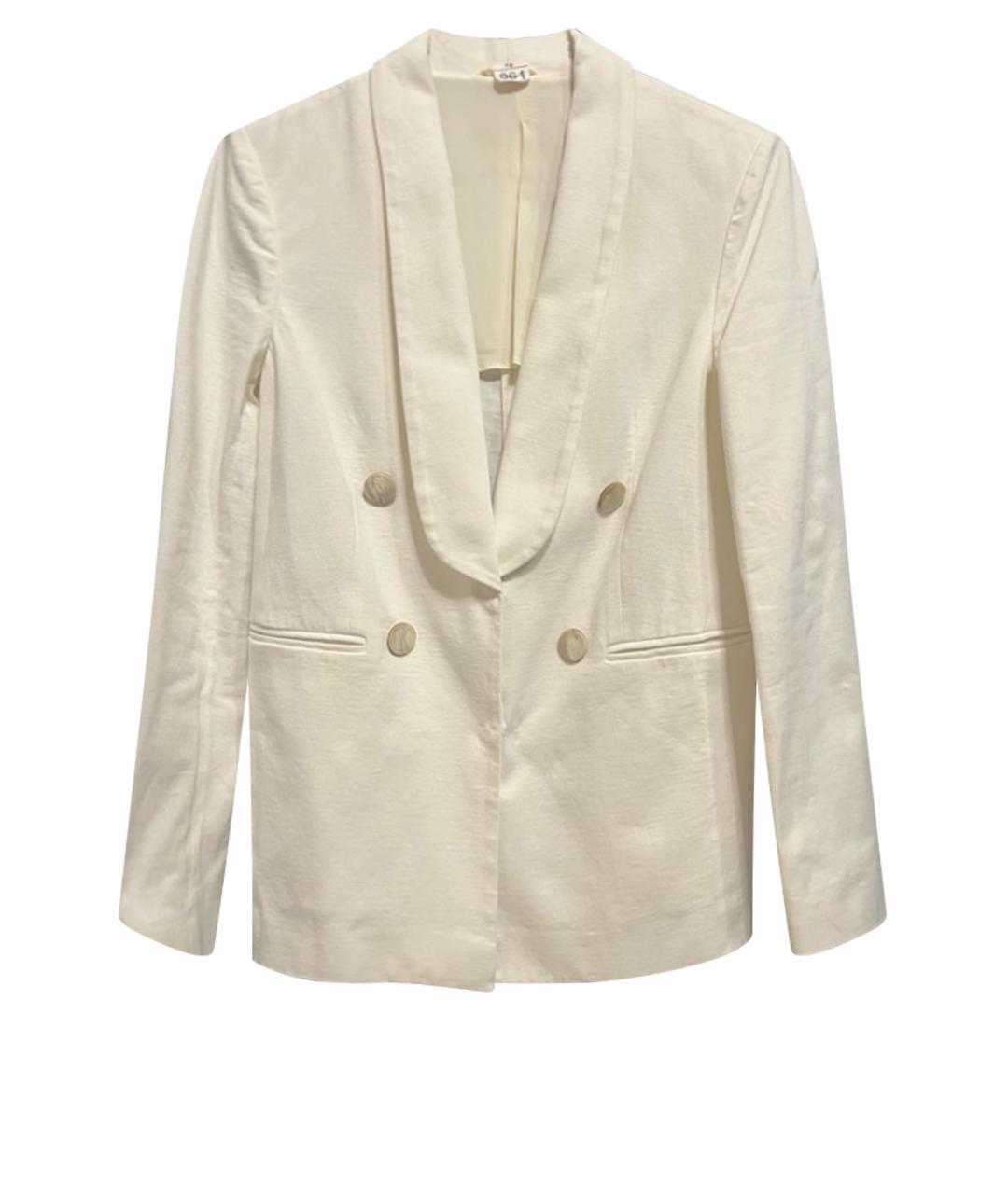BRUNELLO CUCINELLI Белый хлопковый жакет/пиджак, фото 1