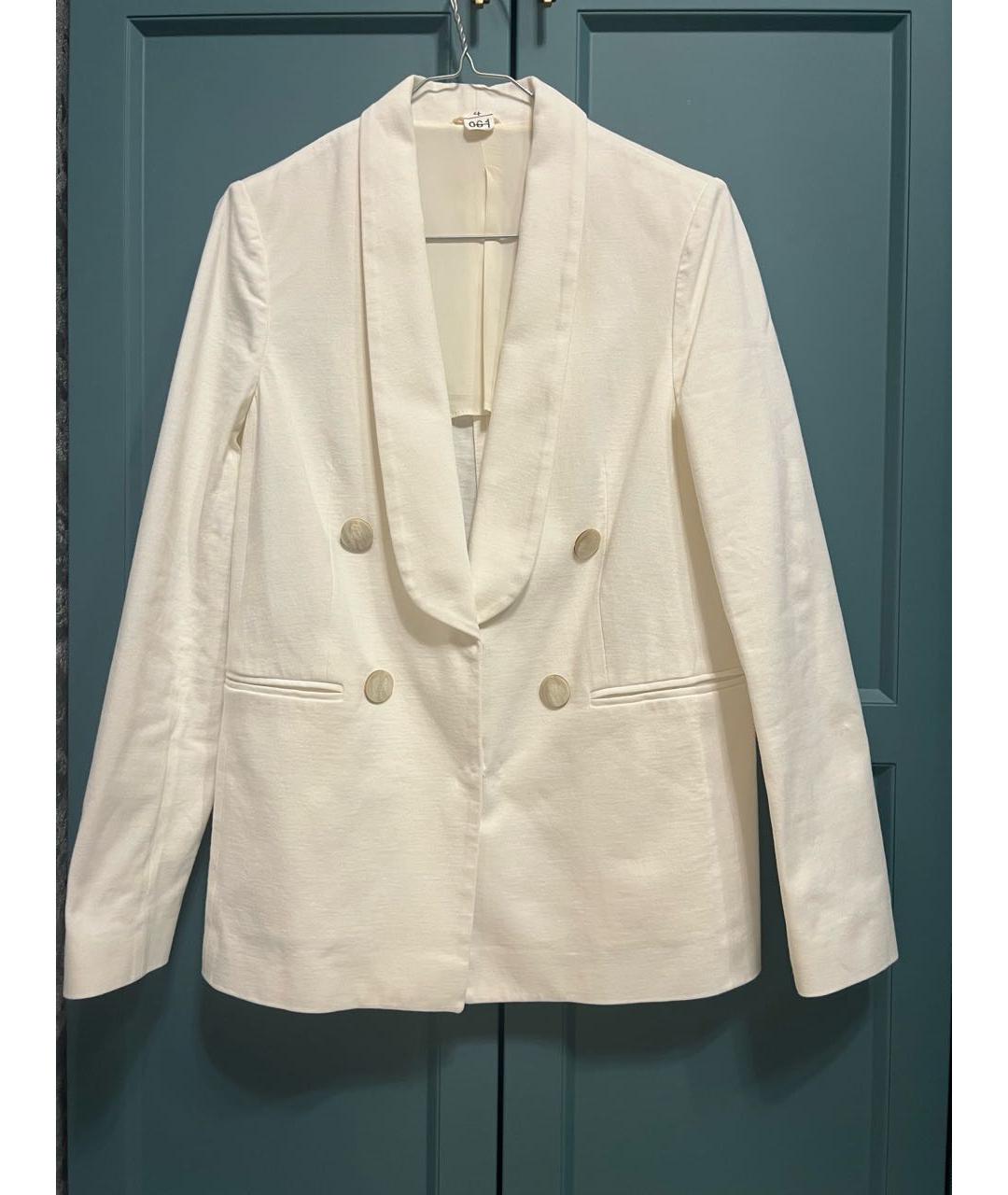 BRUNELLO CUCINELLI Белый хлопковый жакет/пиджак, фото 8