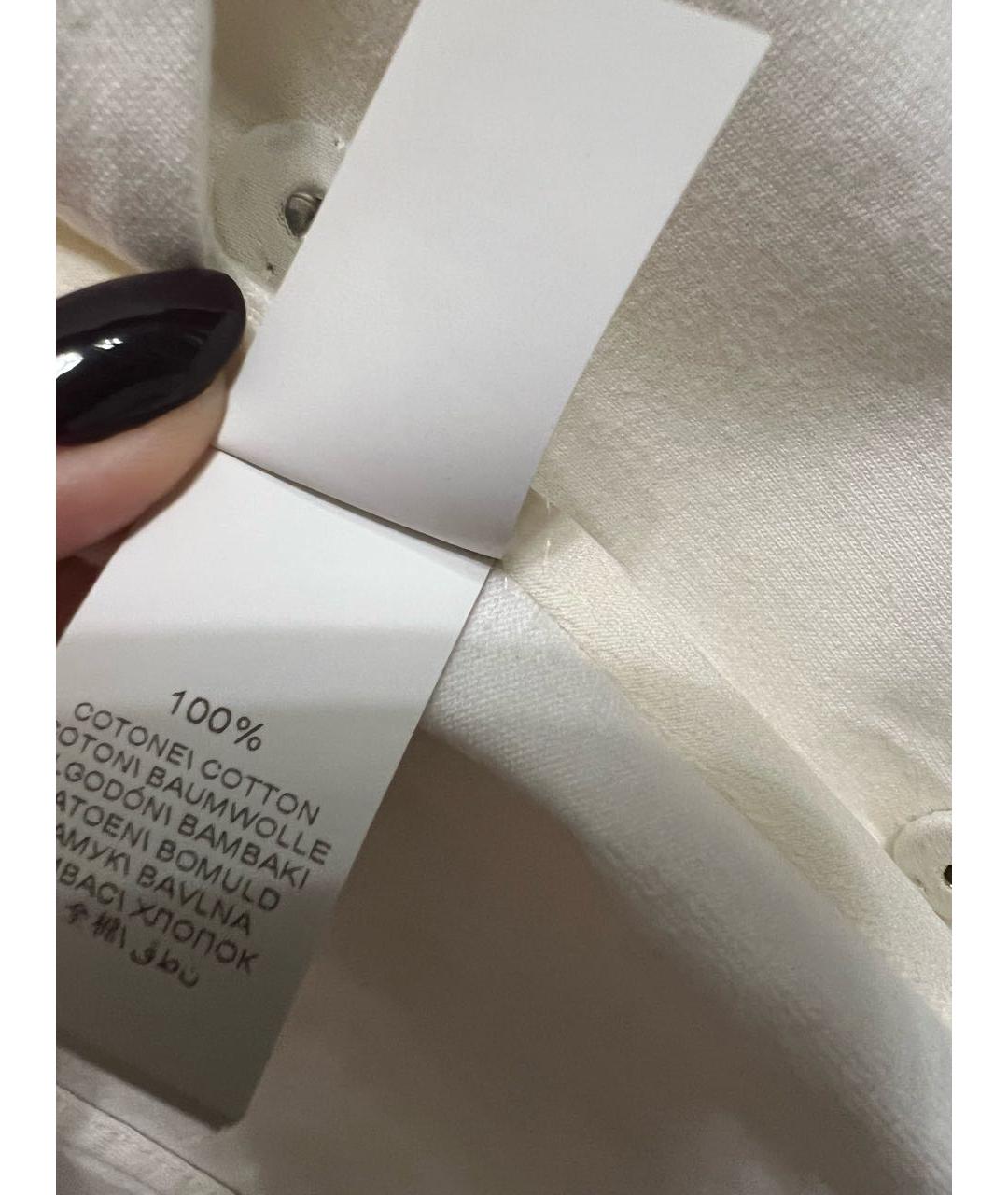 BRUNELLO CUCINELLI Белый хлопковый жакет/пиджак, фото 4