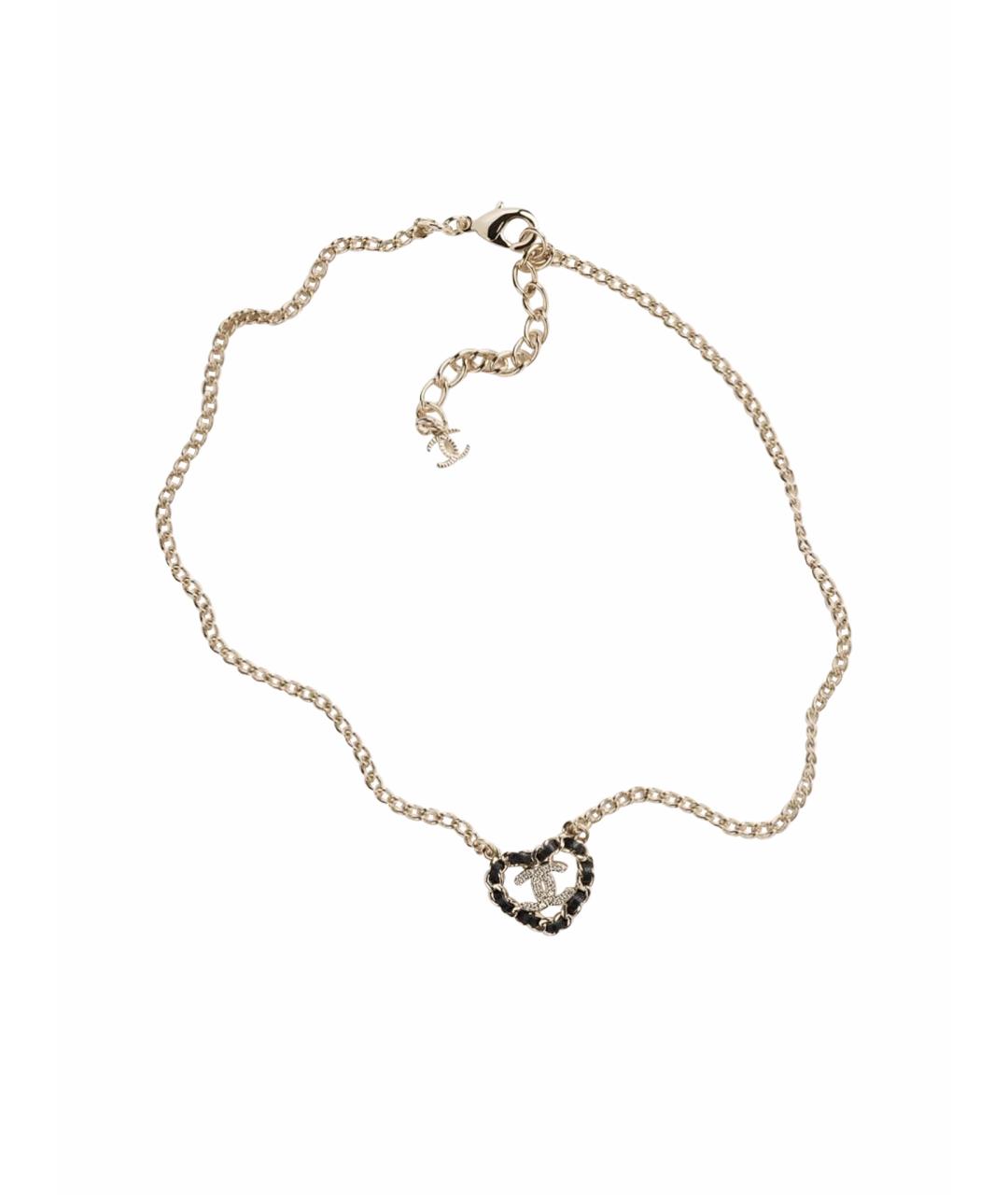 CHANEL Золотое металлическое колье, фото 1