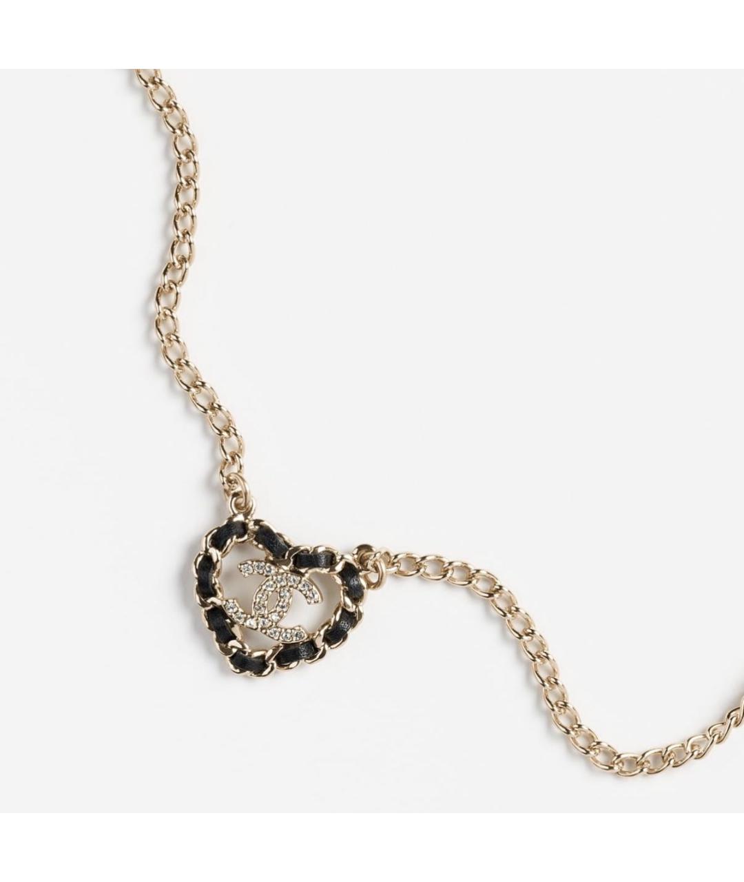 CHANEL Золотое металлическое колье, фото 3