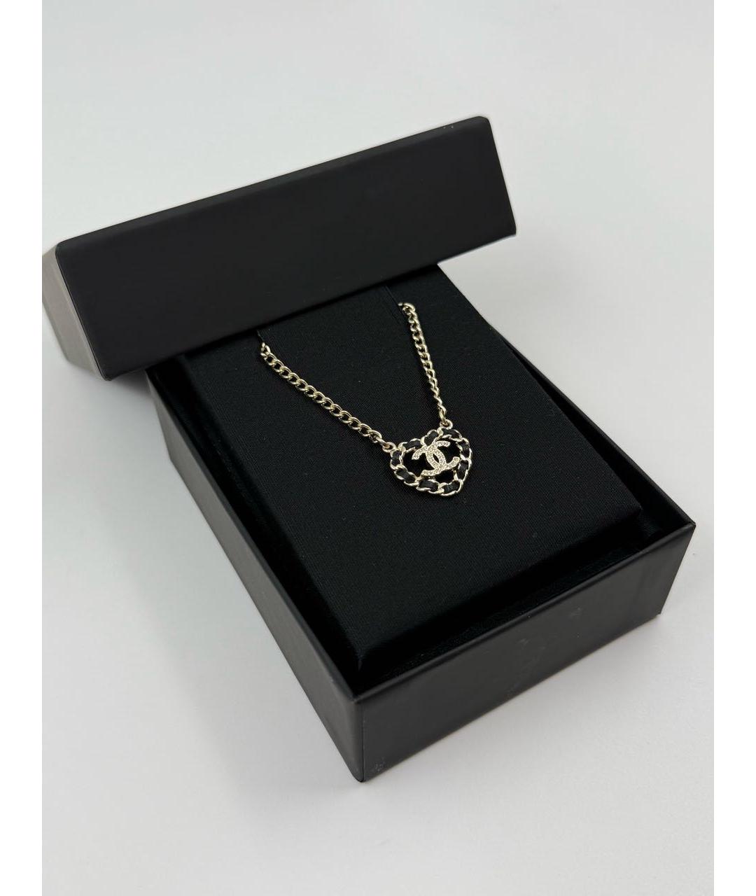 CHANEL Золотое металлическое колье, фото 8