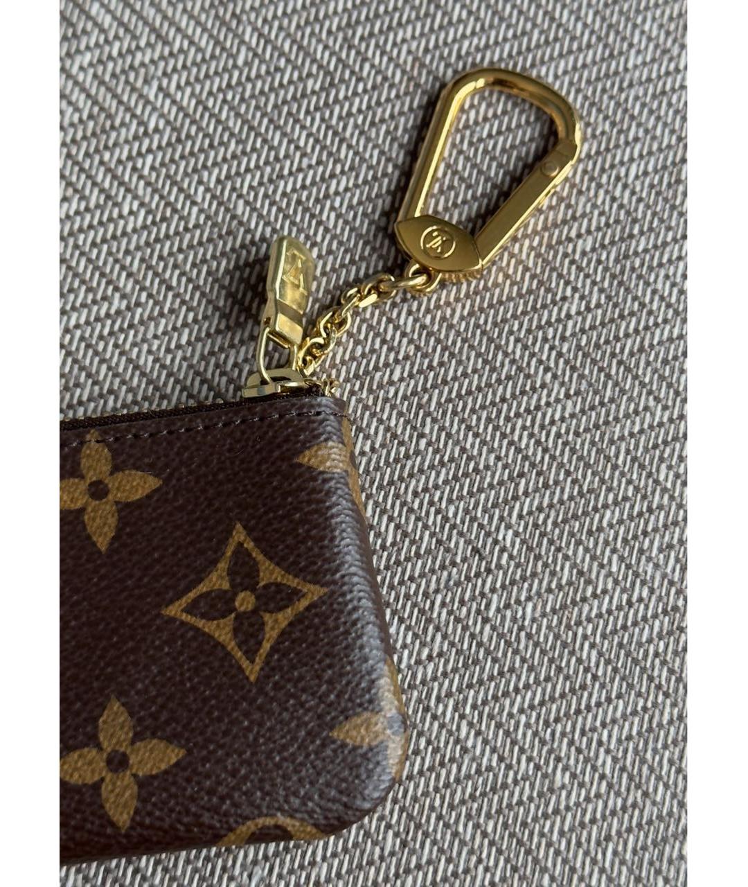 LOUIS VUITTON Коричневая ключница, фото 3