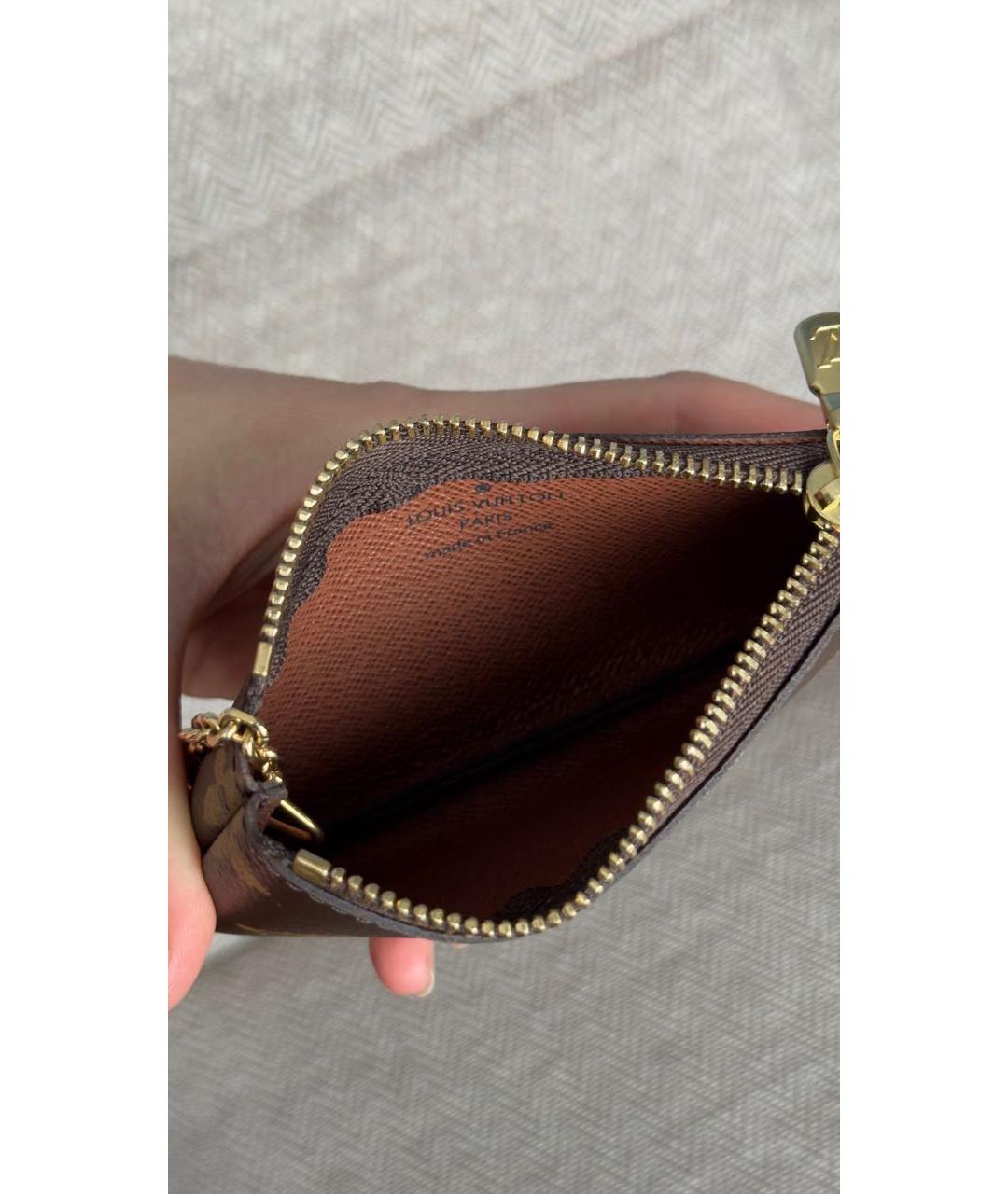 LOUIS VUITTON Коричневая ключница, фото 4