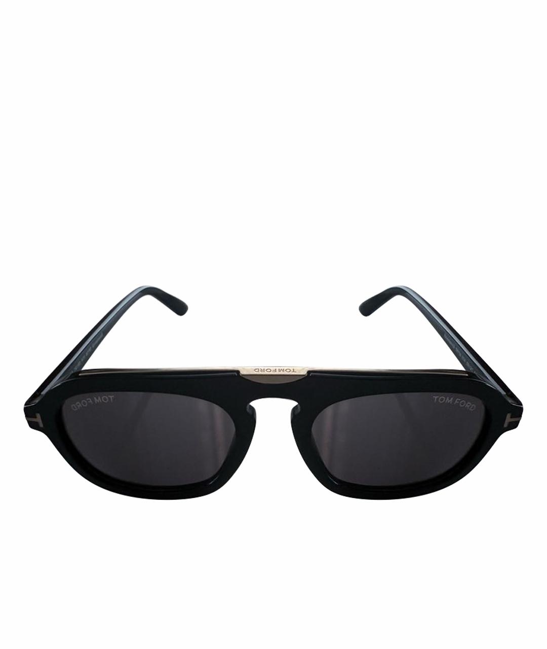 TOM FORD Черные пластиковые солнцезащитные очки, фото 1
