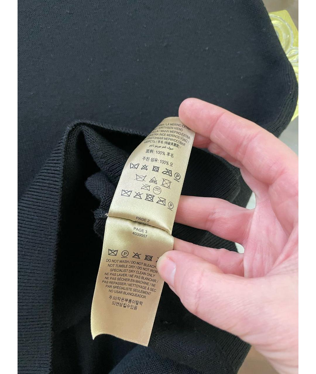 BURBERRY Черное шерстяное повседневное платье, фото 5