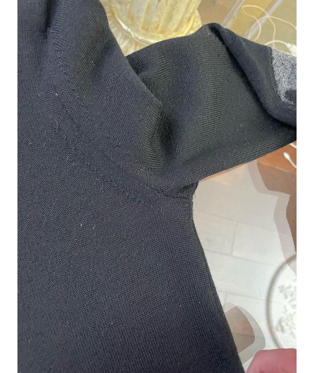 BURBERRY Черное шерстяное повседневное платье, фото 2
