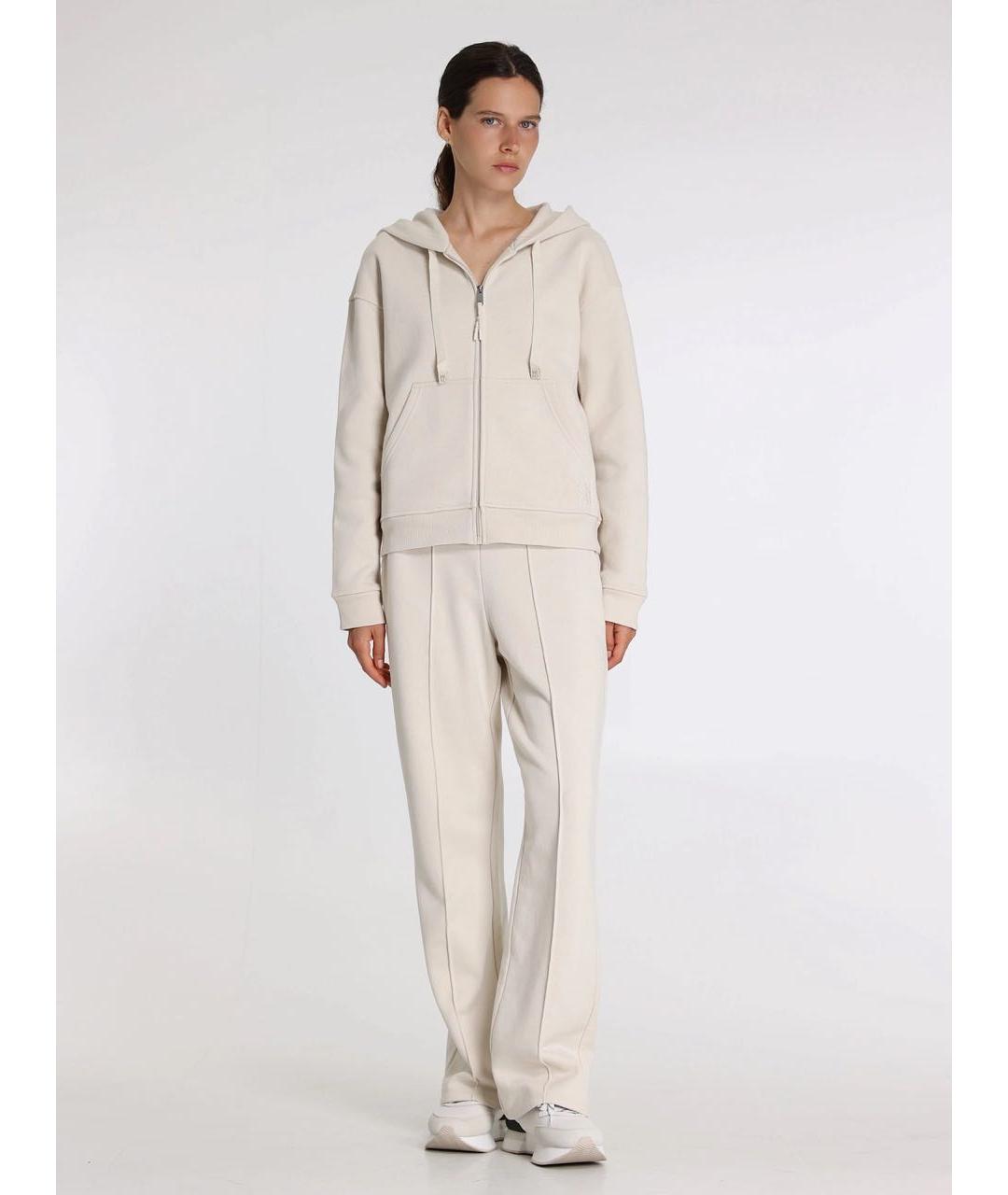 WEEKEND MAX MARA Серый хлопковый костюм с брюками, фото 5