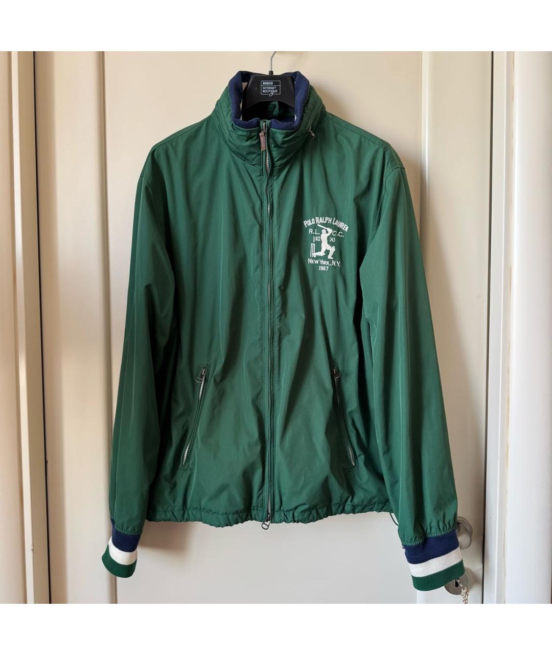 POLO RALPH LAUREN Зеленая полиэстеровая куртка, фото 9