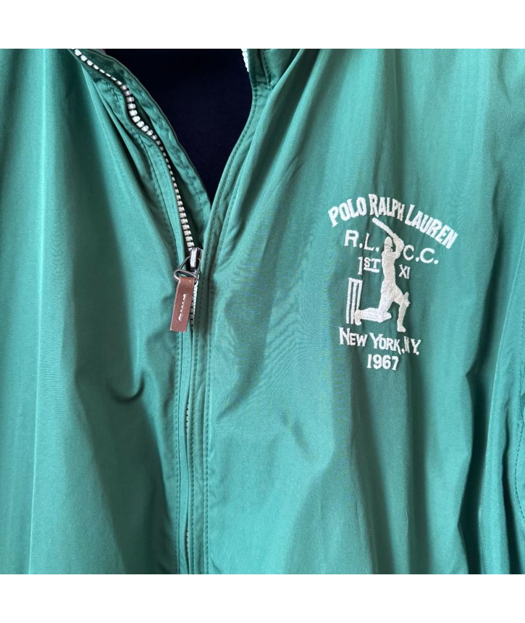 POLO RALPH LAUREN Зеленая полиэстеровая куртка, фото 4