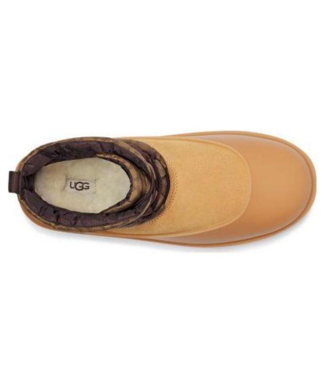 UGG AUSTRALIA Горчичные замшевые ботинки, фото 4