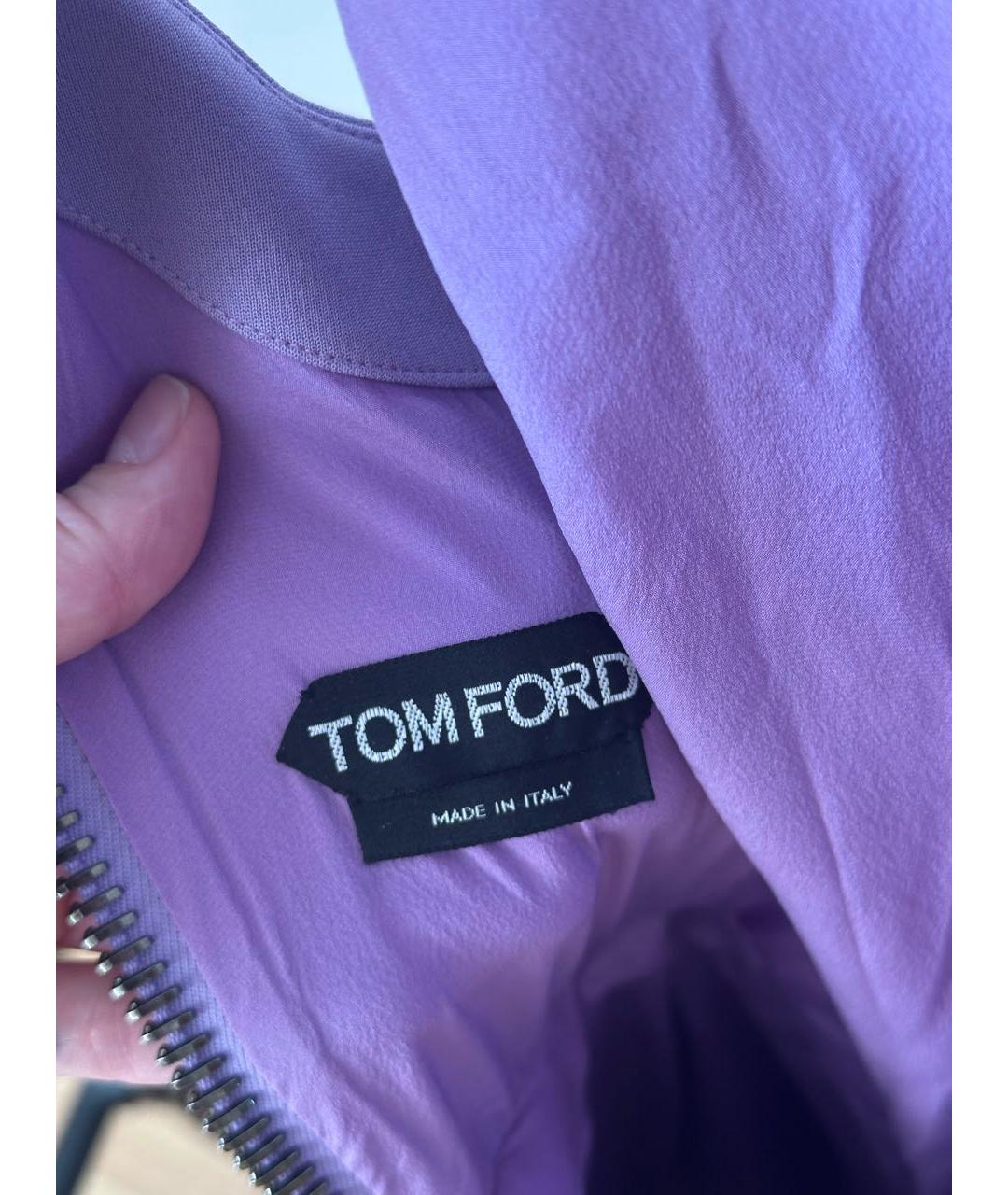 TOM FORD Фиолетовое вискозное платье, фото 4
