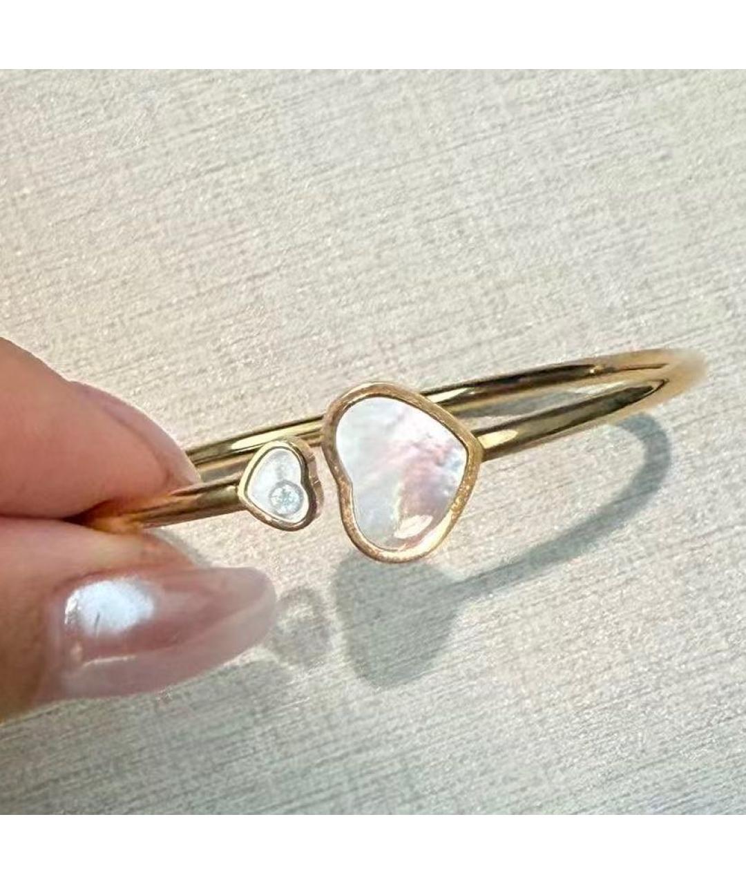 CHOPARD Белый браслет из желтого золота, фото 5