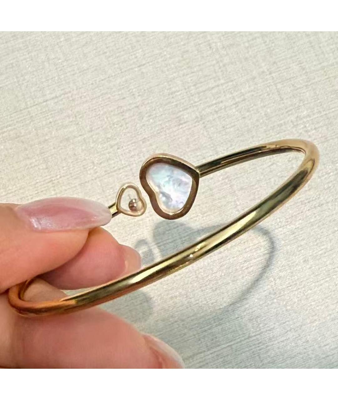 CHOPARD Белый браслет из желтого золота, фото 2