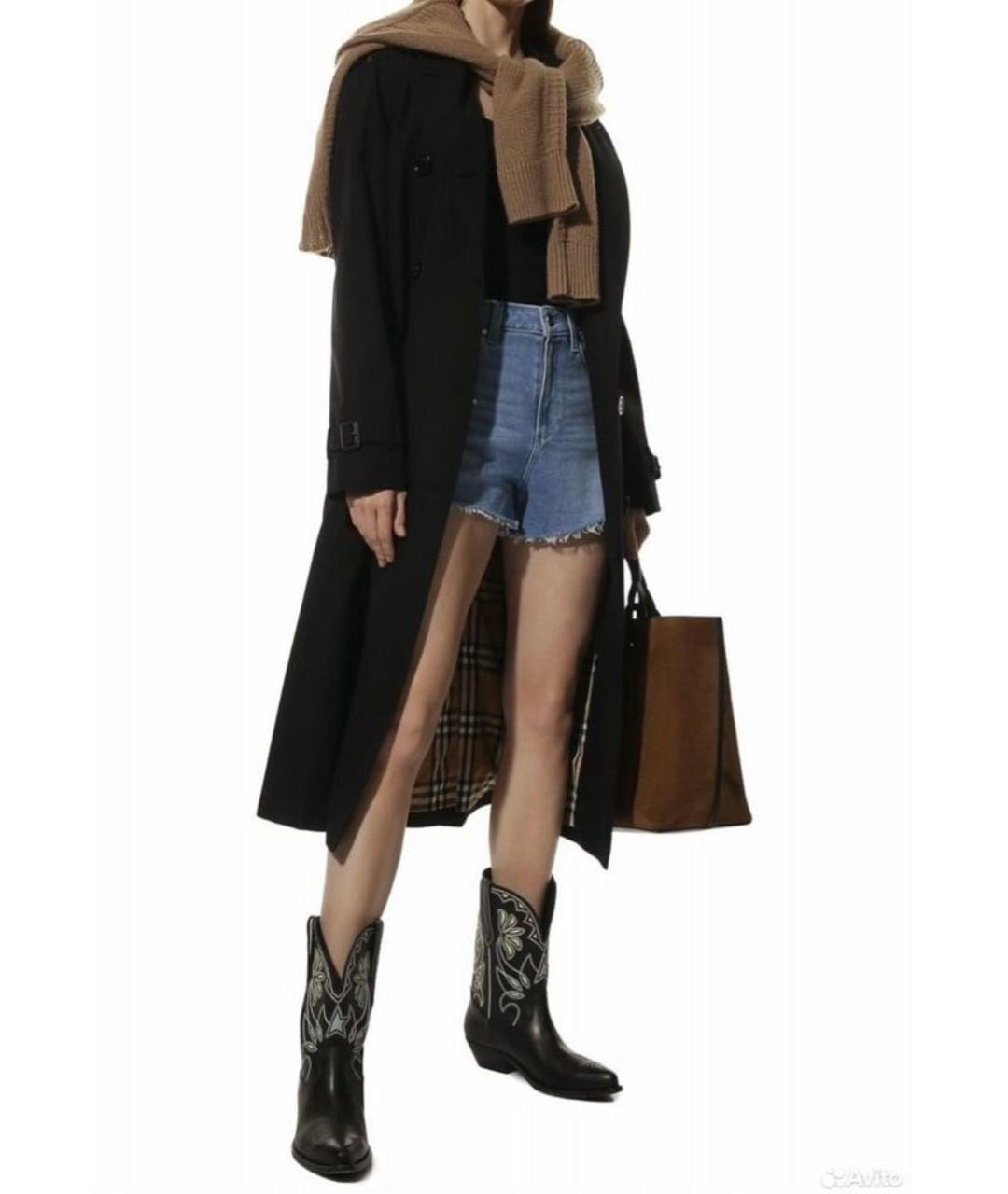 GOLDEN GOOSE DELUXE BRAND Черные кожаные сапоги, фото 6