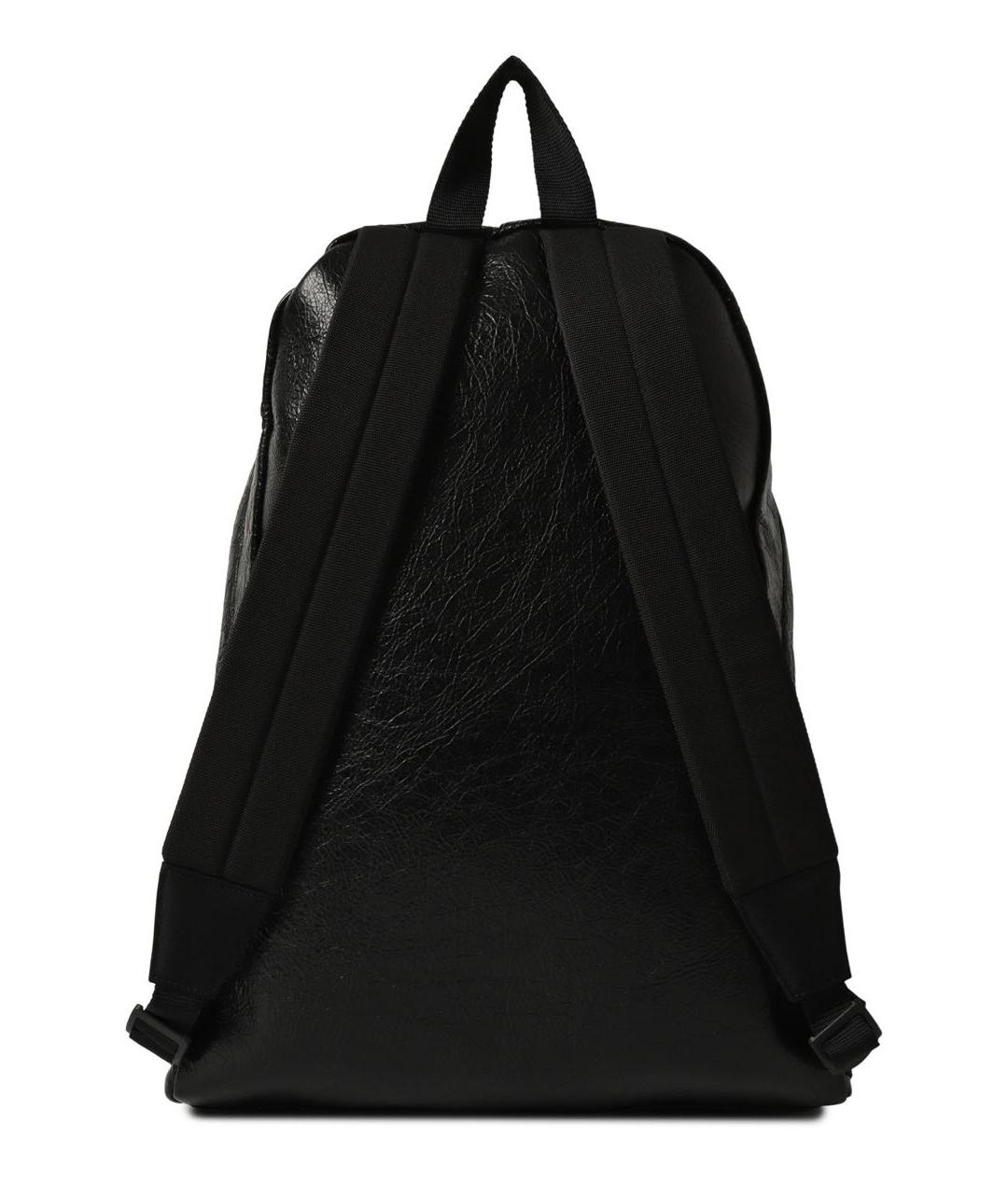 BALENCIAGA Черный рюкзак из лакированной кожи, фото 3