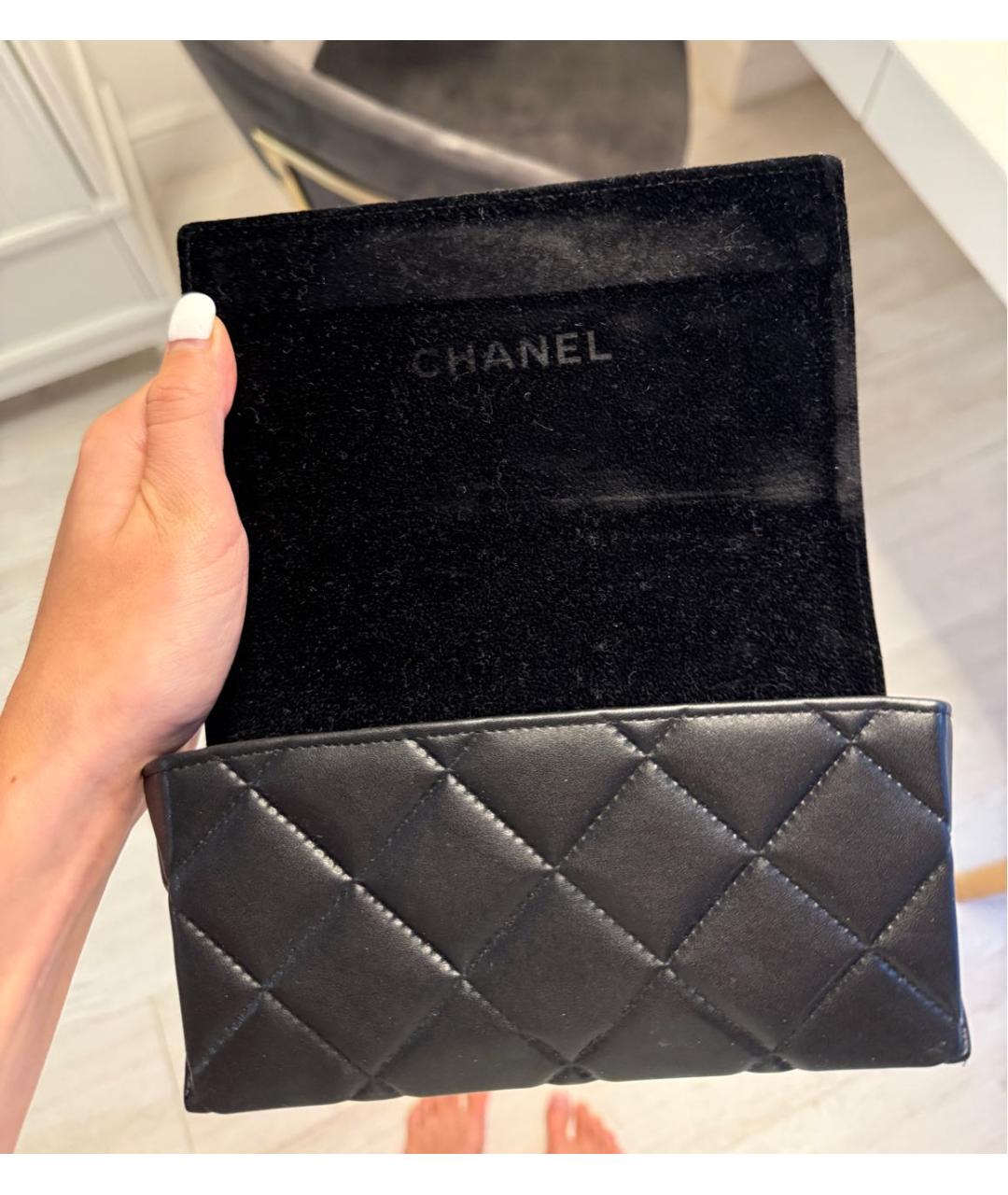 CHANEL Черные металлические солнцезащитные очки, фото 6