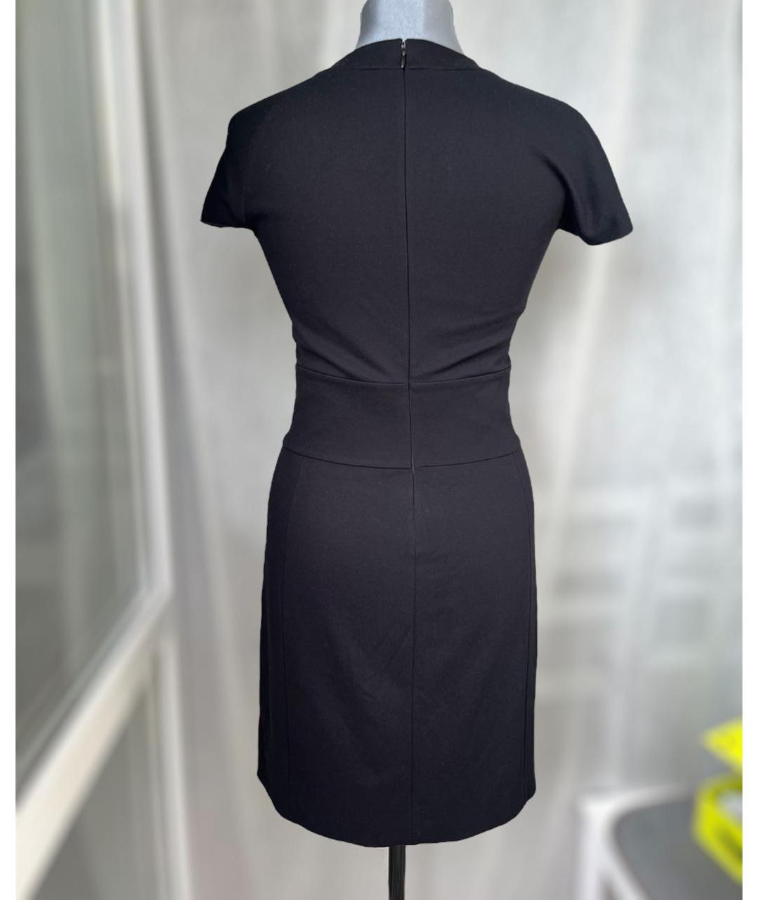 ARMANI COLLEZIONI Черное шерстяное повседневное платье, фото 2