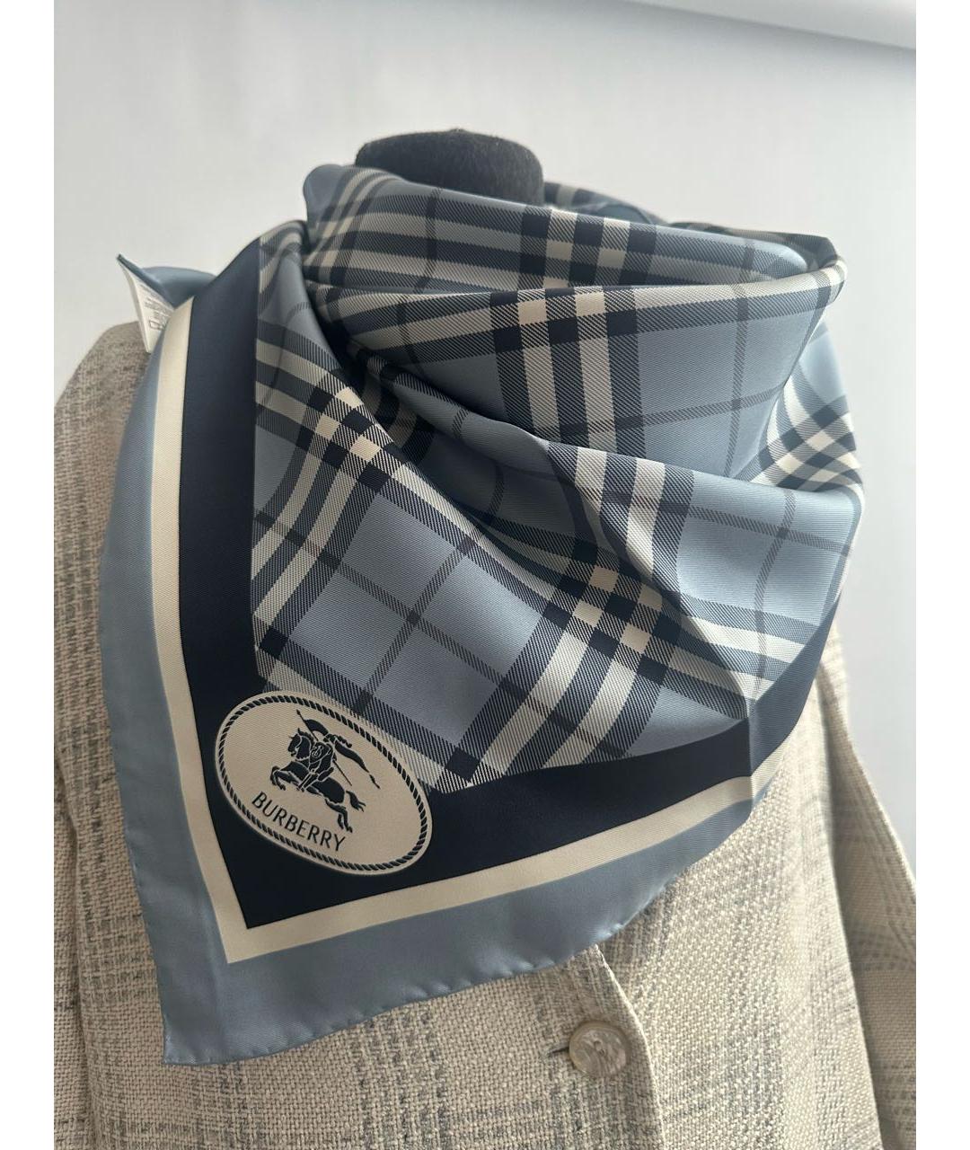 BURBERRY Мульти шелковый платок, фото 5