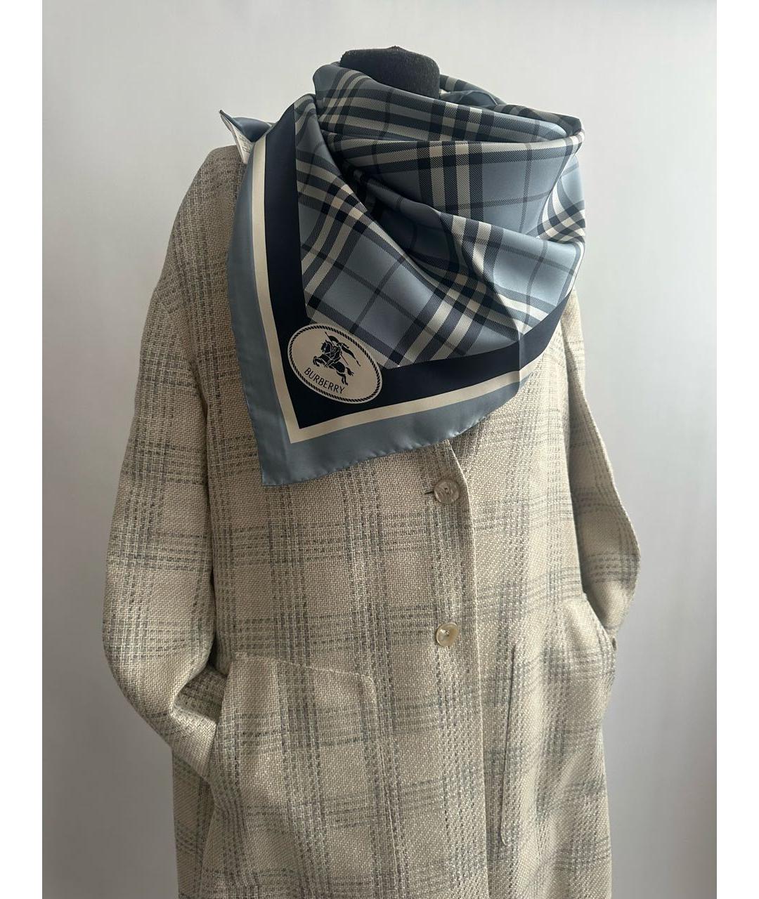 BURBERRY Мульти шелковый платок, фото 6