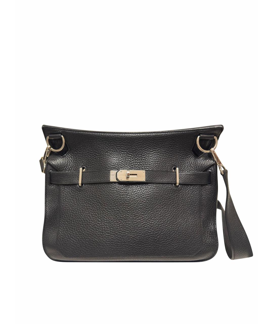 HERMES Черная кожаная сумка через плечо, фото 1