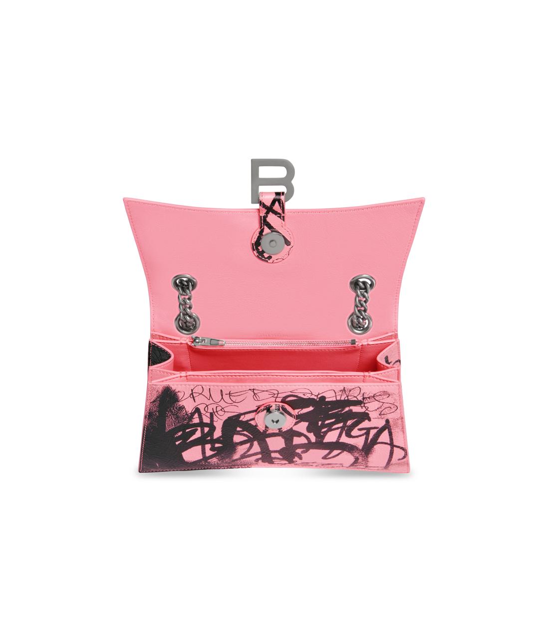 BALENCIAGA Розовая кожаная сумка через плечо, фото 5