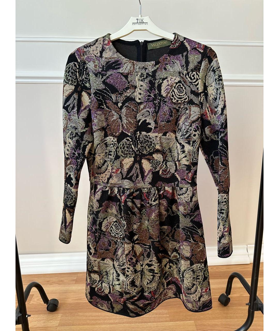 VALENTINO Фиолетовое коктейльное платье, фото 5