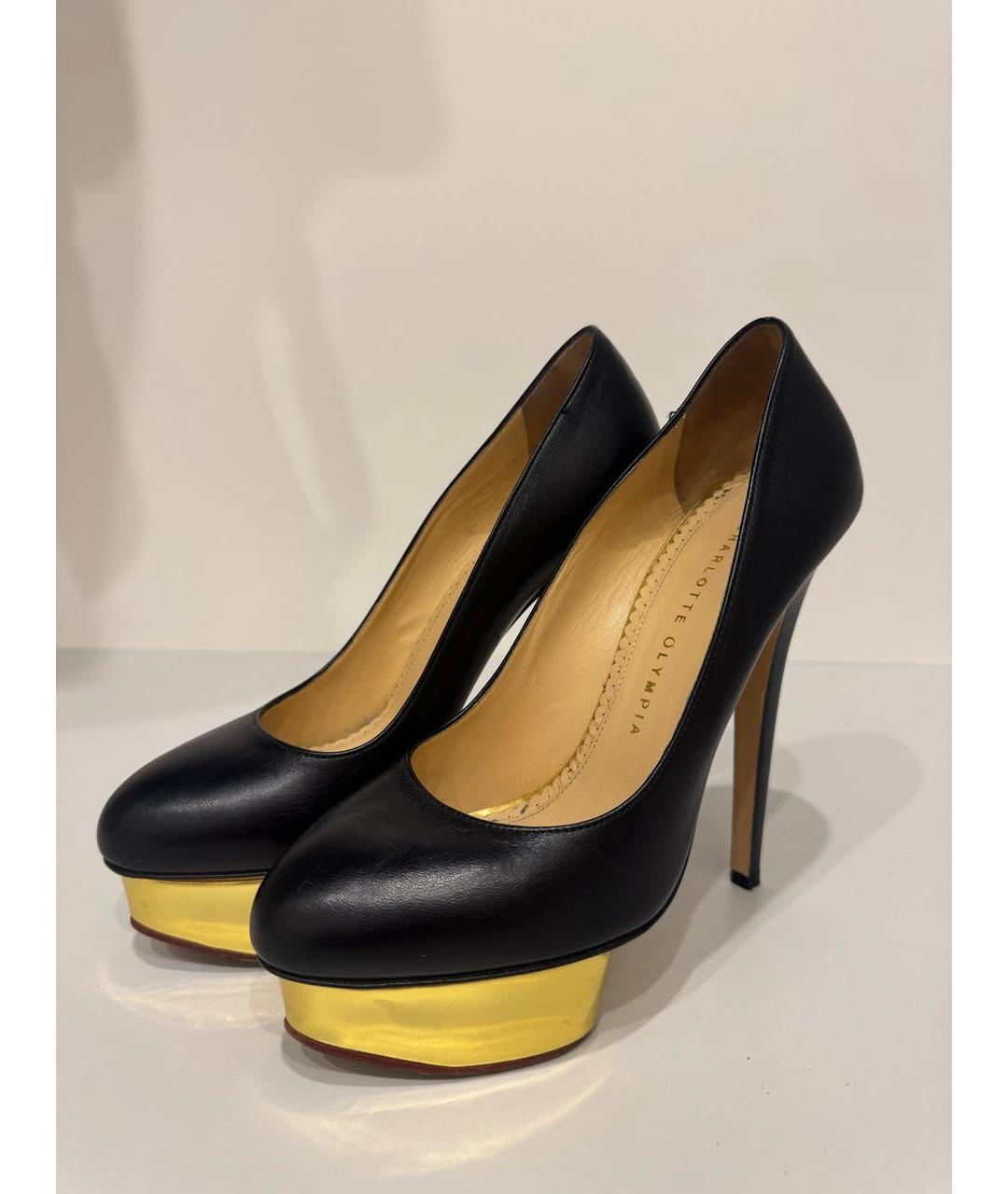 CHARLOTTE OLYMPIA Черные кожаные туфли, фото 3