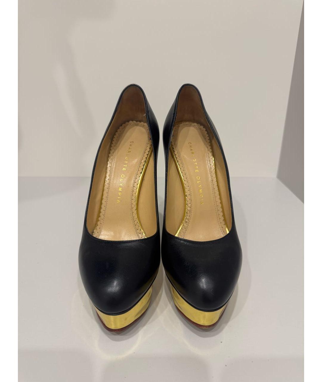 CHARLOTTE OLYMPIA Черные кожаные туфли, фото 2