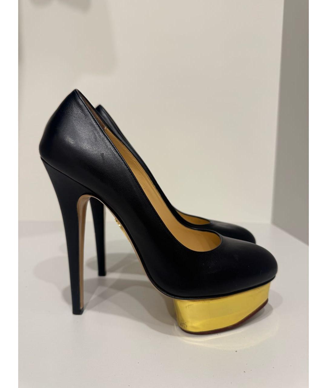 CHARLOTTE OLYMPIA Черные кожаные туфли, фото 7