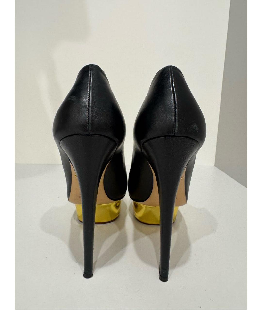 CHARLOTTE OLYMPIA Черные кожаные туфли, фото 4