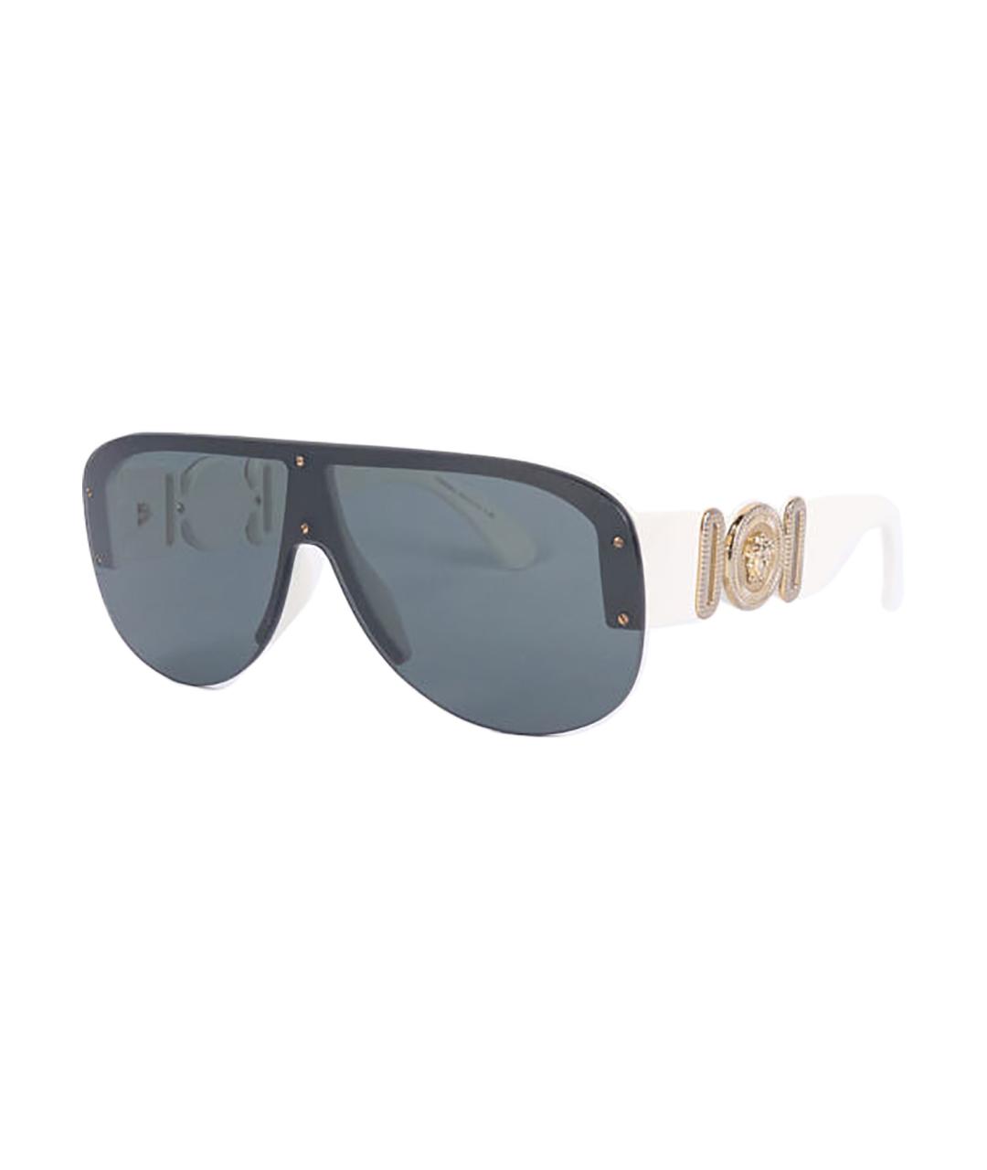 VERSACE Черные пластиковые солнцезащитные очки, фото 1