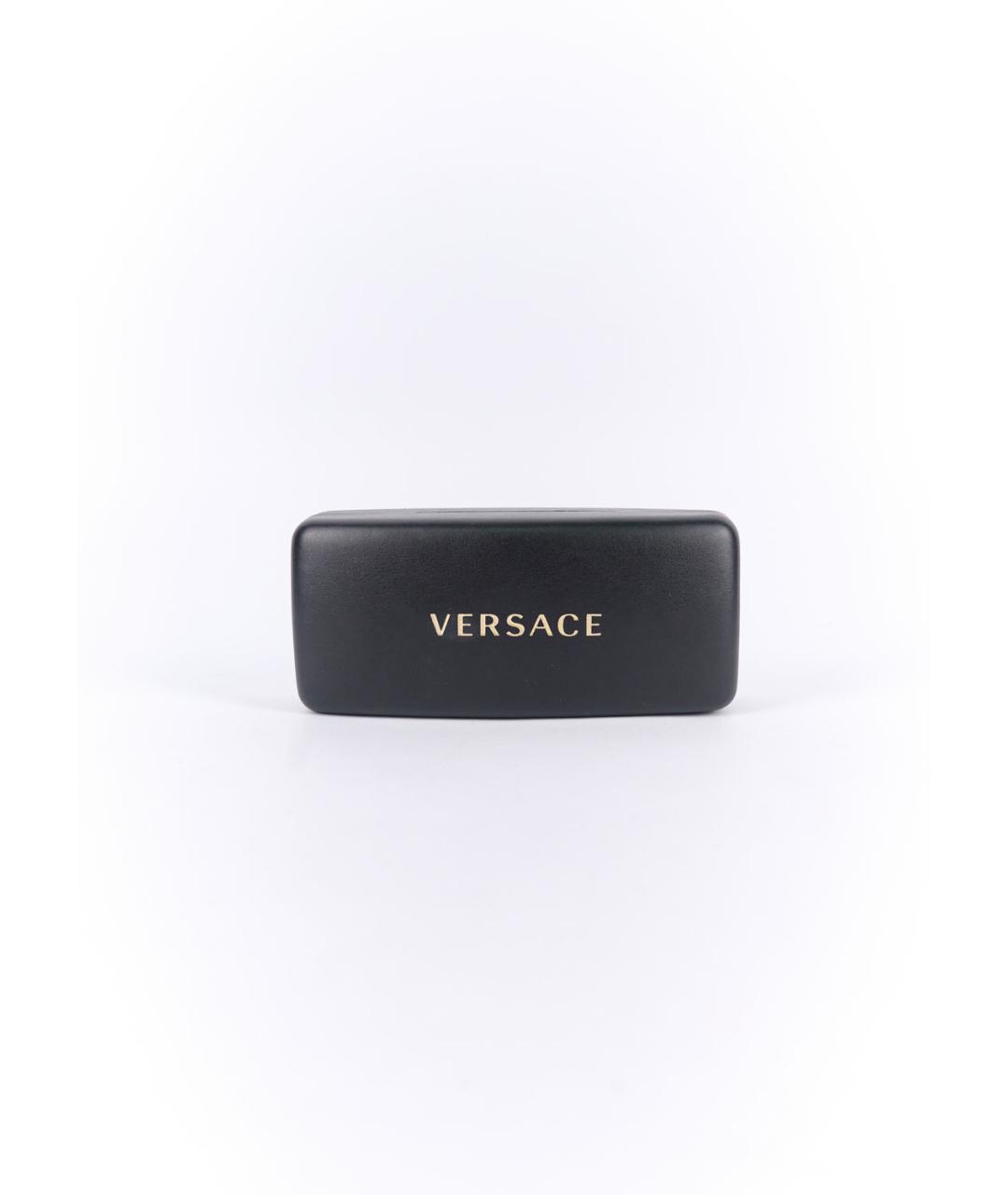 VERSACE Черные пластиковые солнцезащитные очки, фото 6