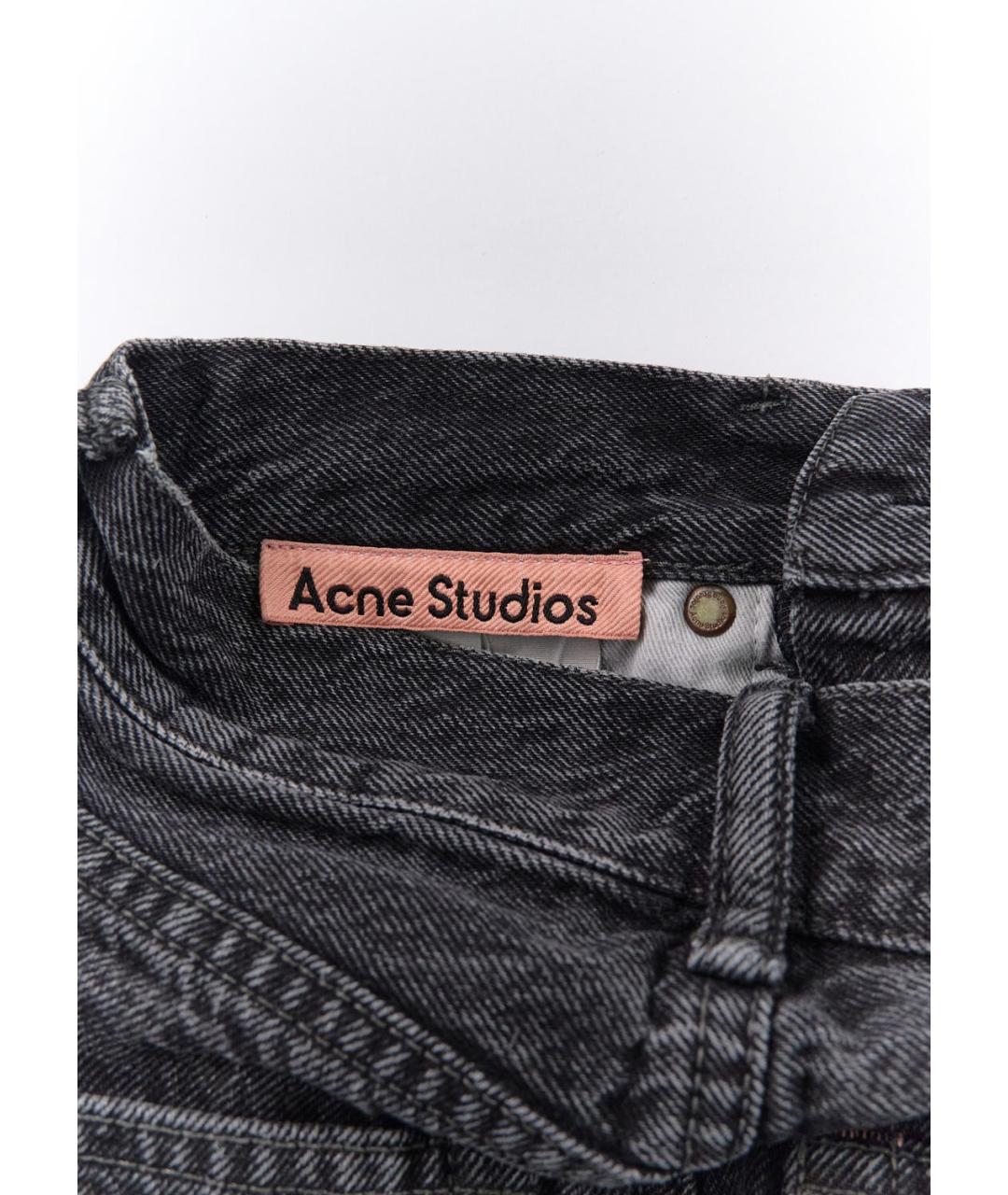 ACNE STUDIOS Серые хлопковые прямые джинсы, фото 4