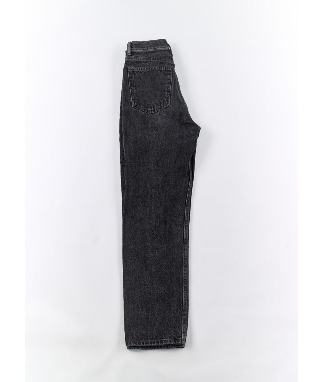 ACNE STUDIOS Серые хлопковые прямые джинсы, фото 3