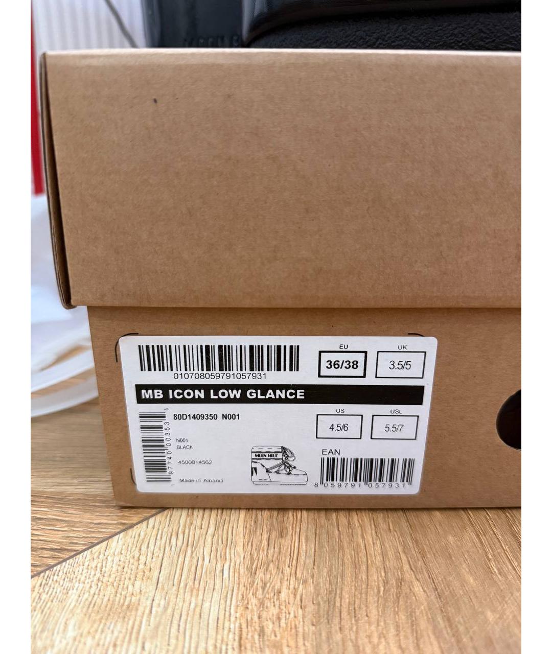 MOON BOOT Черные ботинки, фото 4