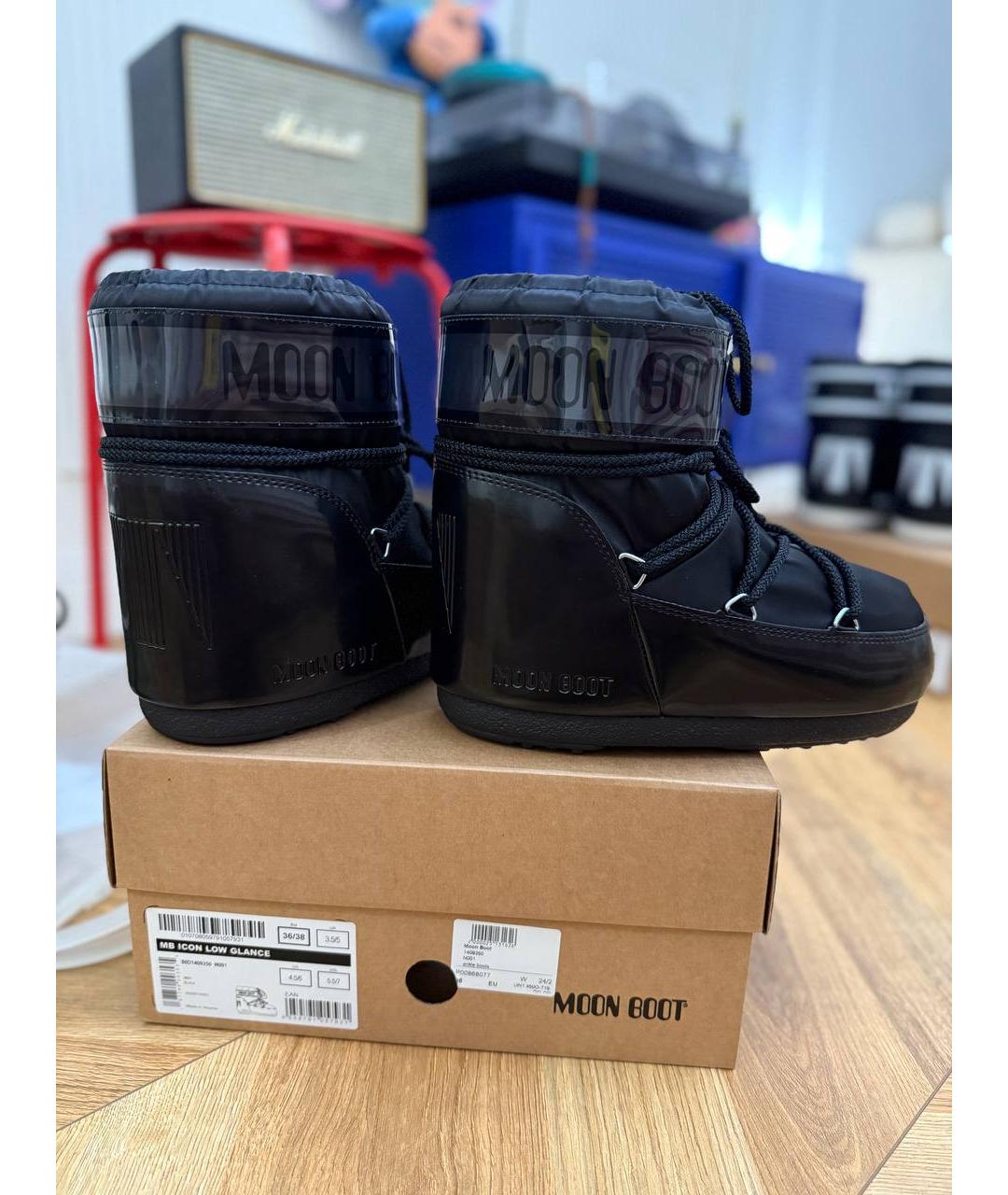 MOON BOOT Черные ботинки, фото 3