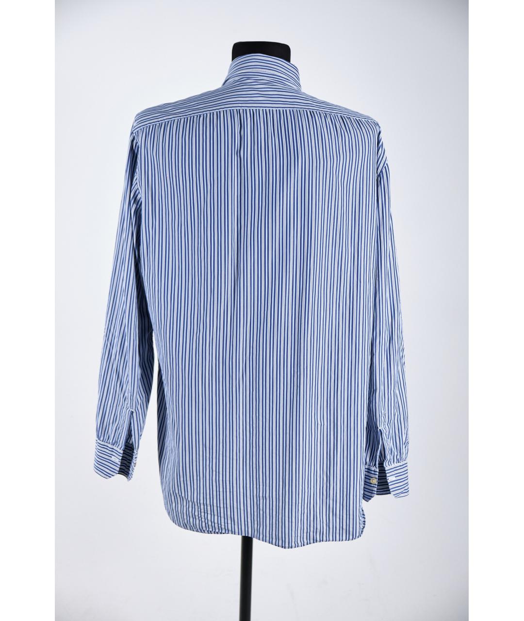 KITON Голубая хлопковая классическая рубашка, фото 2