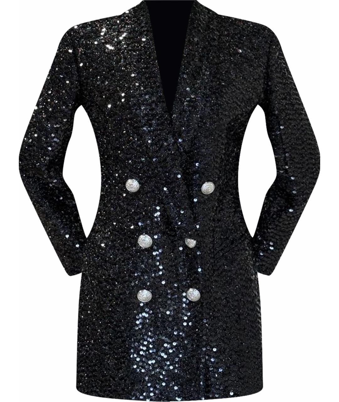 BALMAIN Черное коктейльное платье, фото 1