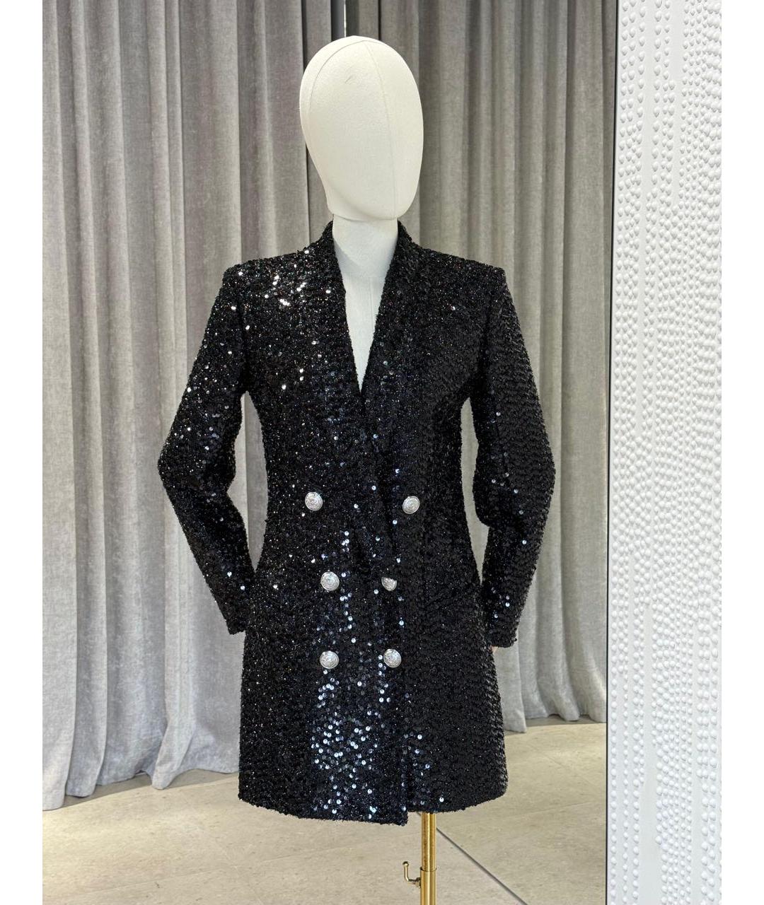 BALMAIN Черное коктейльное платье, фото 8
