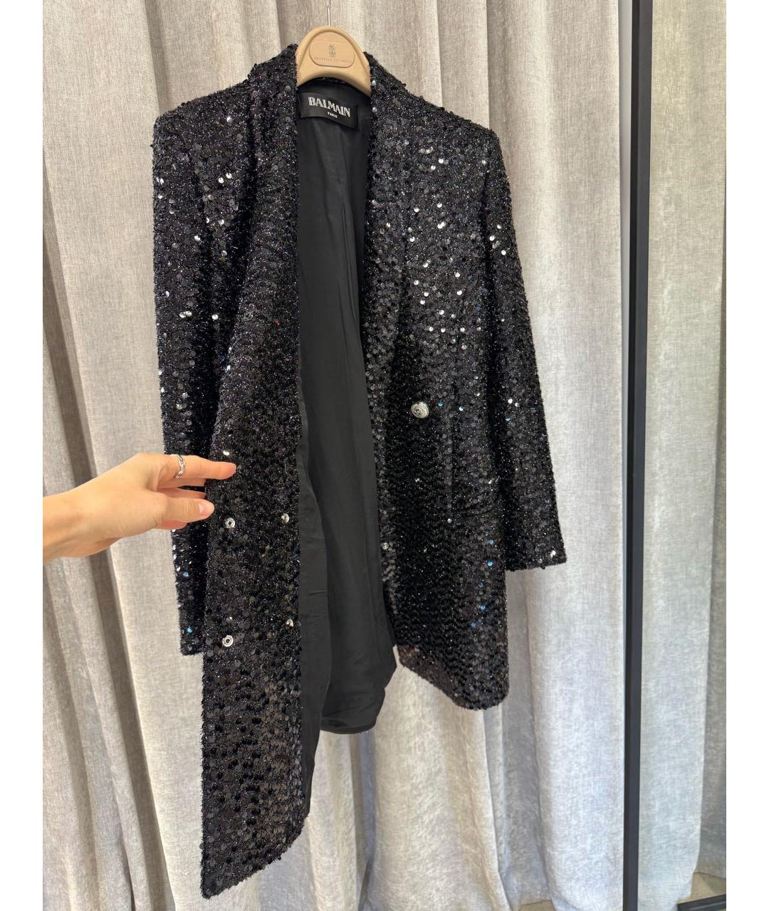 BALMAIN Черное коктейльное платье, фото 6