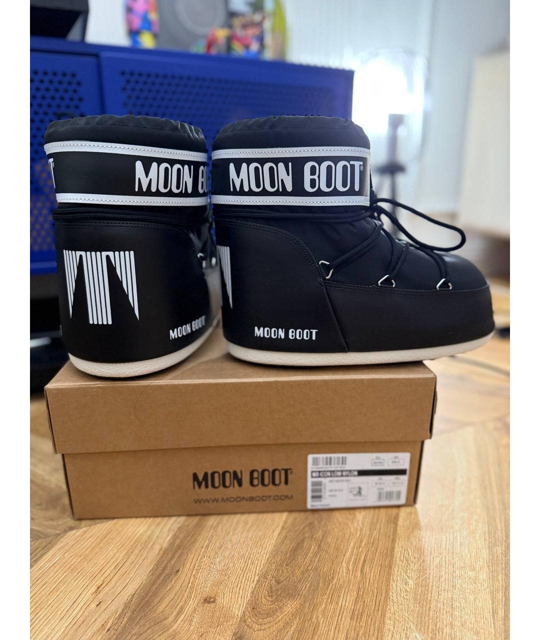 MOON BOOT Черные высокие ботинки, фото 3