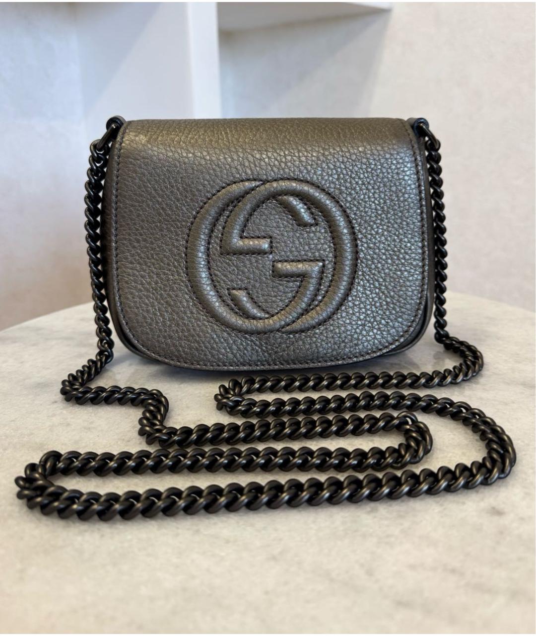 GUCCI Кожаная сумка через плечо, фото 2